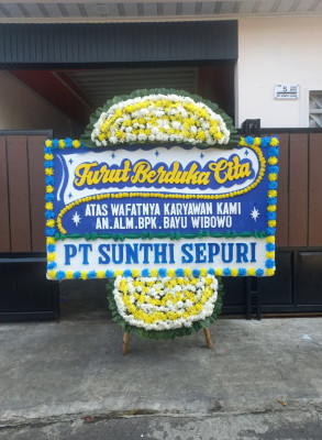 Papan Bunga Duka di Air Dikit